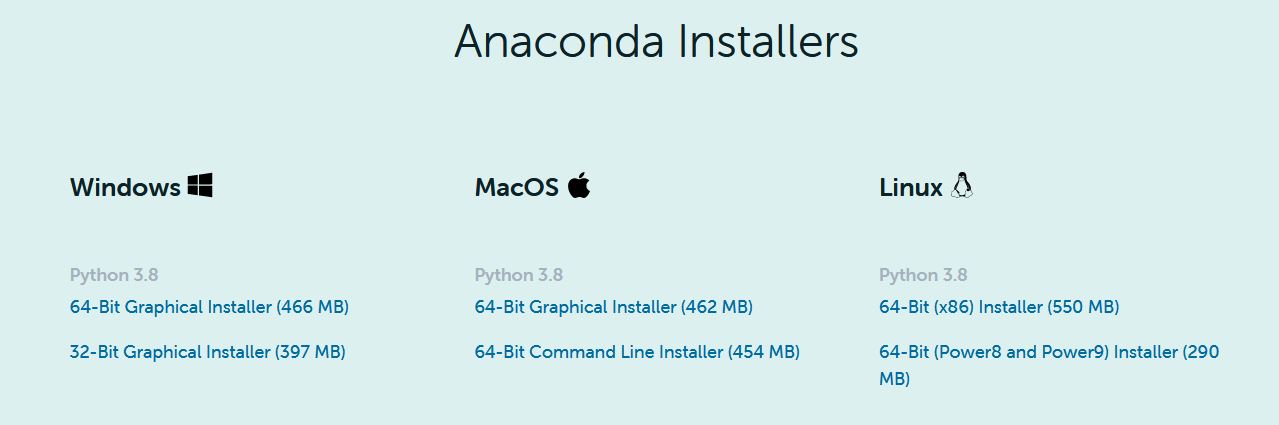 anaconda setup 1